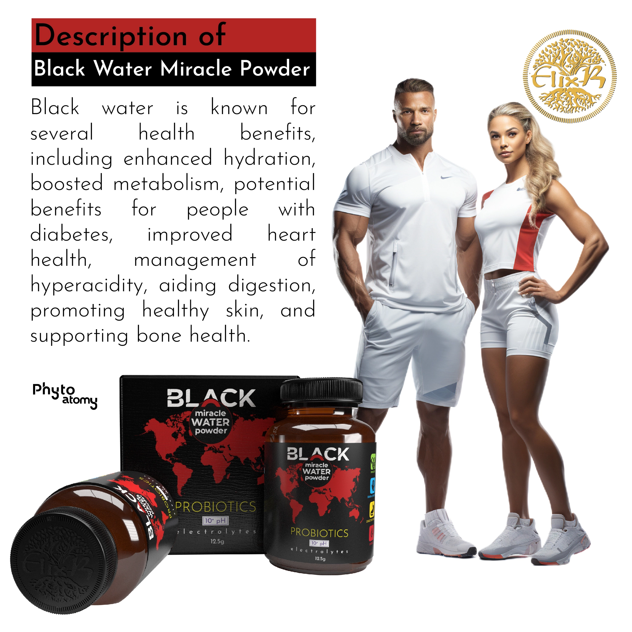 Miracle Black Water Powder (2 Box) (SP1557)